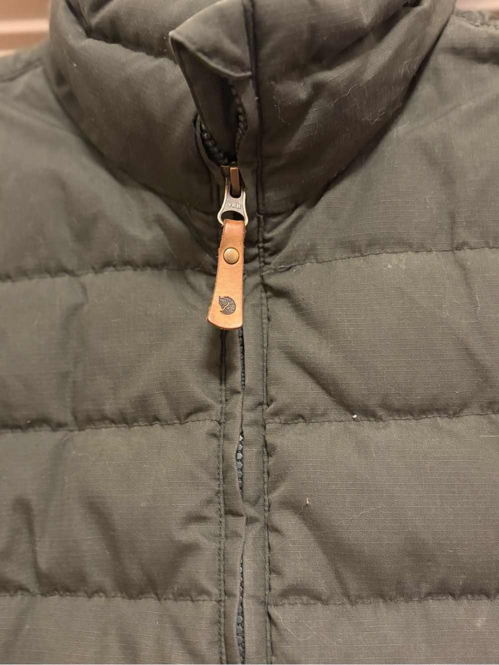 Fjallraven Quilted Puffer Jacket in Olive Green - Picture 3 of 8